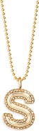 BaubleBar Arianna Initial Pendant Necklace