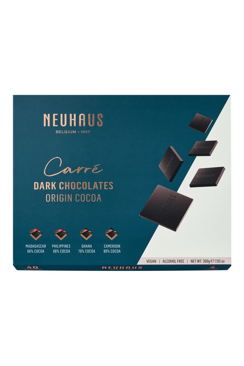Carré Origin 40-Piece Dark Chocolate Collection, Main, color, DARK BLUE