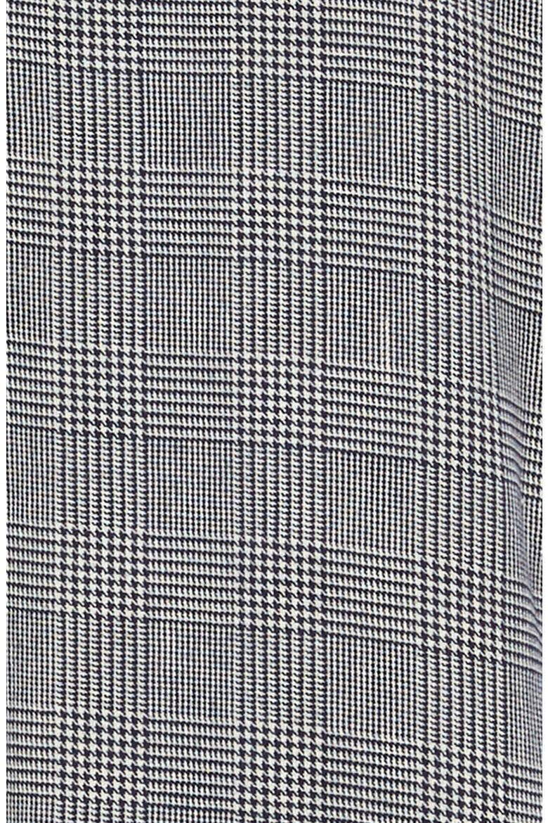 Glen Plaid Ruffle Jumpsuit, Alternate, color, NAVY DARK- IVORY CHECK