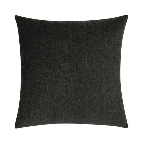Luxe Velour Plush Chenille Indoor & Outdoor Woven Accent Pillow