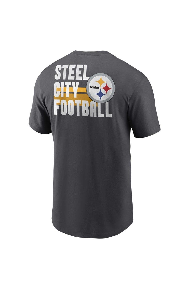 Nike Men's Nike Anthracite Pittsburgh Steelers Blitz Essential T-Shirt, Alternate, color, 