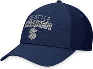 FANATICS Men's Fanatics Branded Deep Sea Blue Seattle Kraken Authentic Pro Road Stack Logo Flex Hat