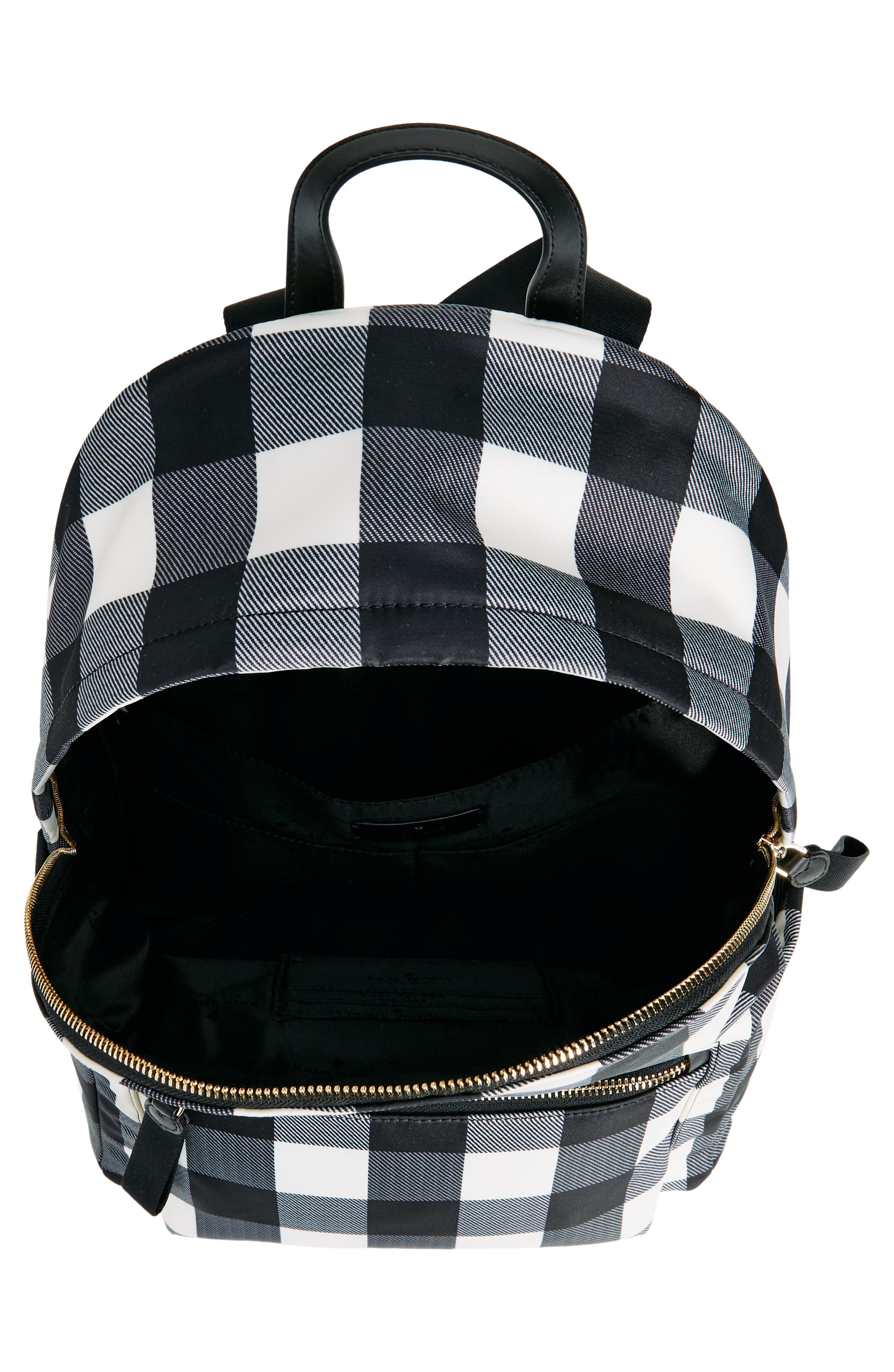 large recycled polyester backpack, Alternate, color, BLACK MULTI.