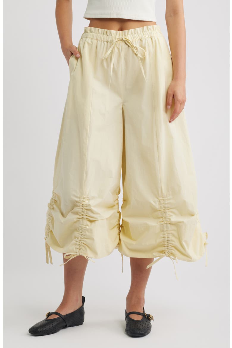 Orena Organic Cotton Culottes, Main, color, SAGE