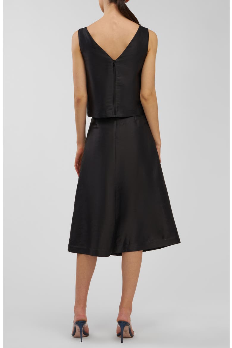Anita Floral Appliqué Sleeveless Top, Alternate, color, BLACK