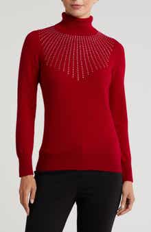 Sofia Cashmere Turtleneck Starburst Cashmere Sweater