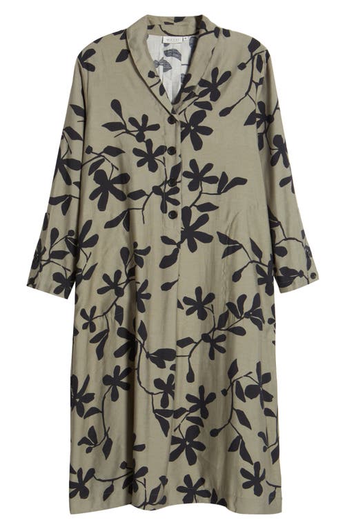 Masai Copenhagen Nalchika Button Front Dress In Vetiver