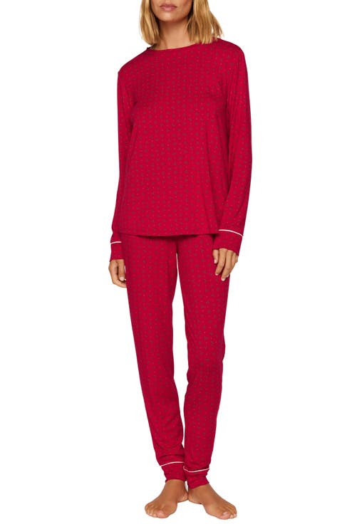 Gisele Print Stretch Modal Long Pajamas