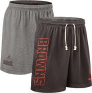 Nike Men's Nike Brown Cleveland Browns Sideline Reversible Performance Shorts