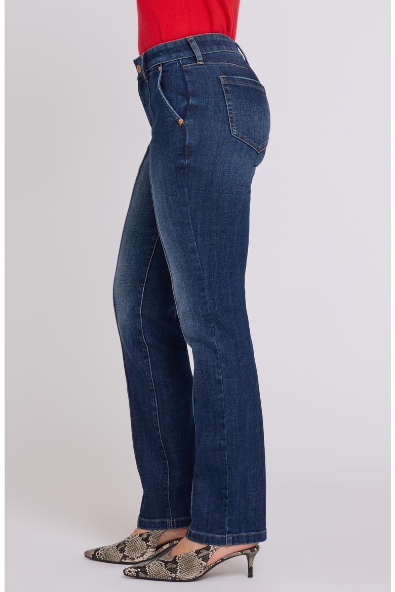 Marilyn Seamed Straight Leg Jeans, Alternate, color, SKYLARK