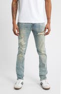 ICECREAM Archie Chocolate Fit Embroidered Ripped Jeans