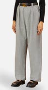 Yumi Check Wide Leg Trousers