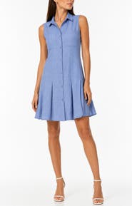 beachlunchlounge Two Pocket Sleeveless Shirtdress