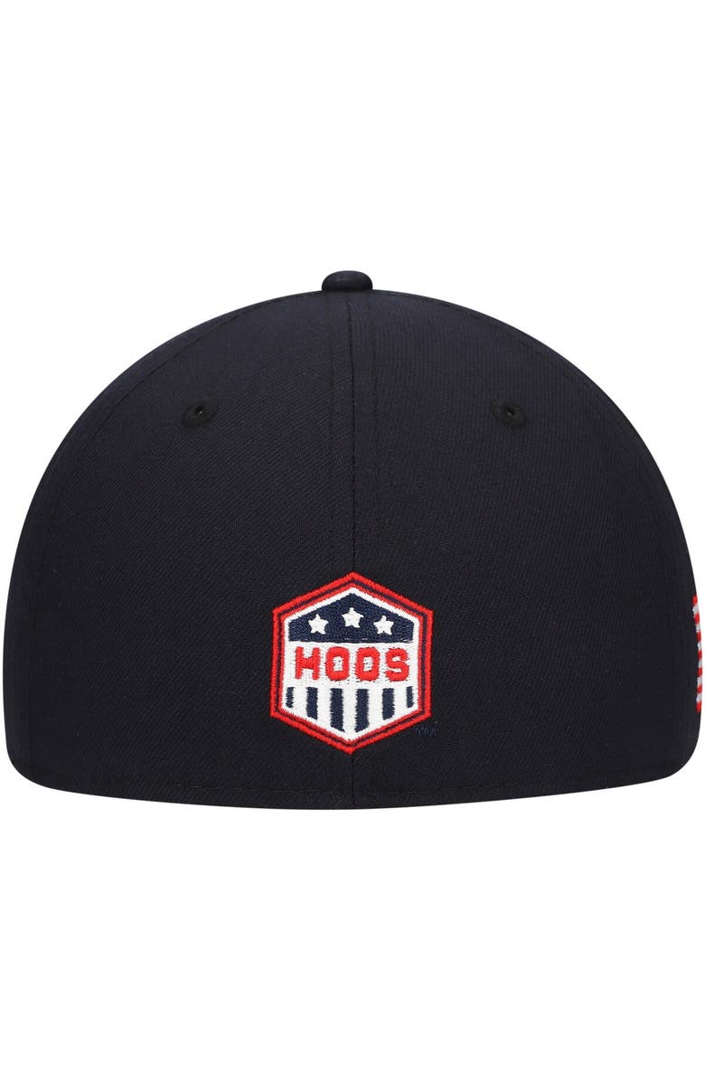 New Era Men's New Era Navy Virginia Cavaliers Red, White & Hoo 59FIFTY Fitted Hat, Alternate, color,