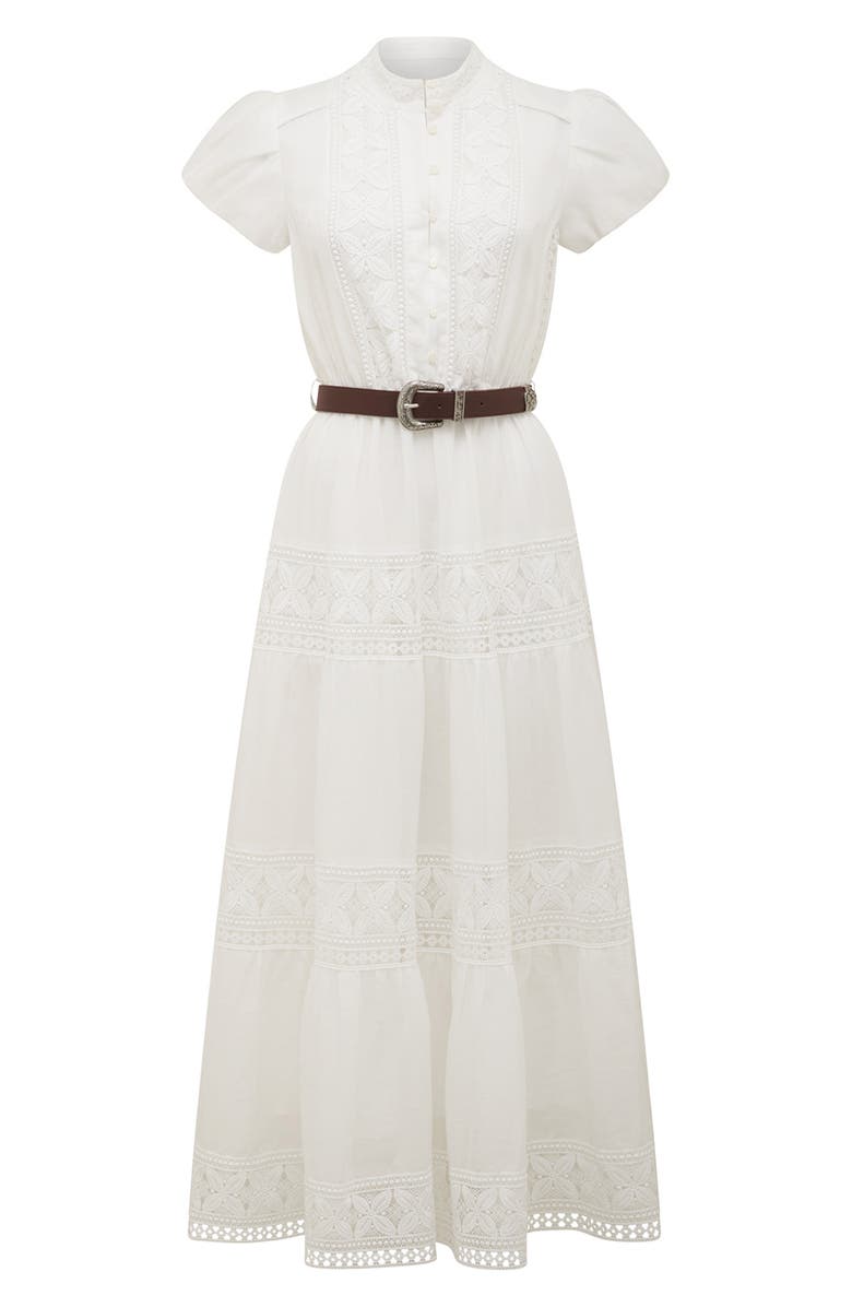 Ever New Amy Floral Lace Inset Belted Maxi Dress, Alternate, color, 