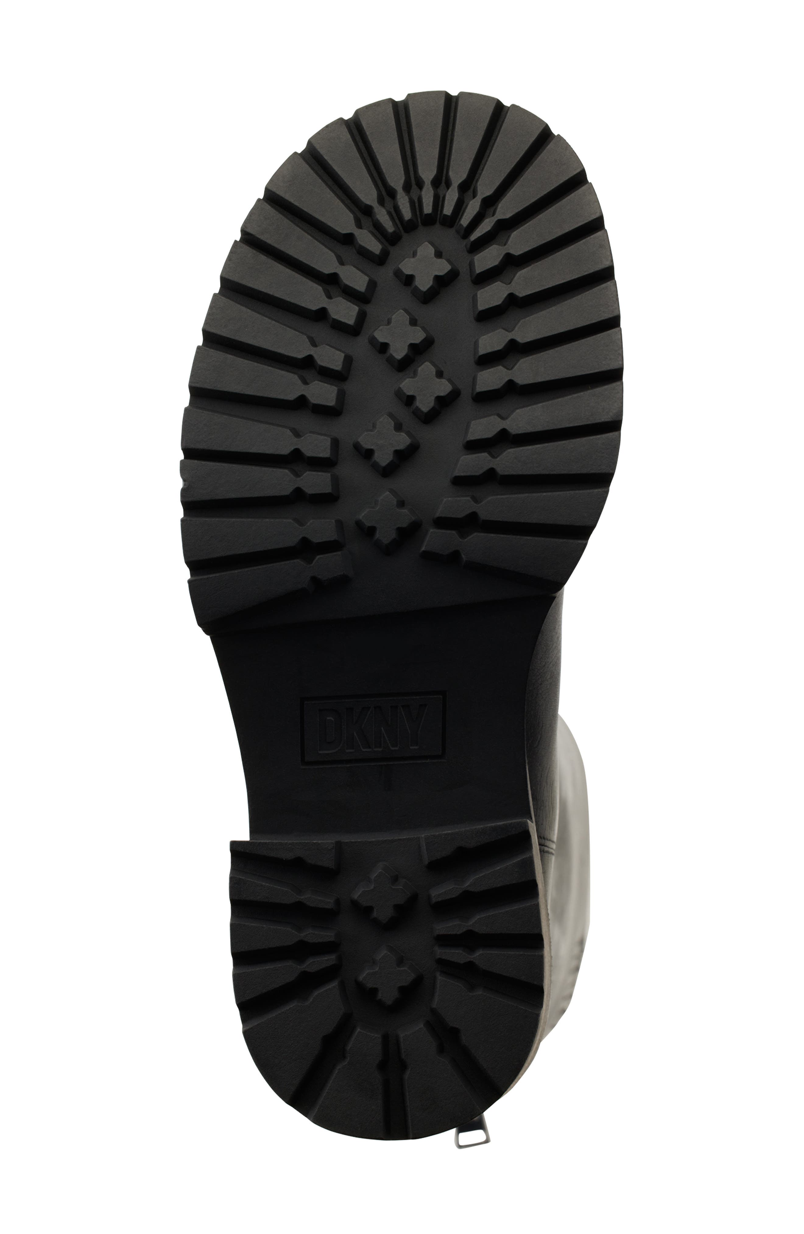 DKNY Paloma Logo Knee High Platform Boot, Alternate, color, Black