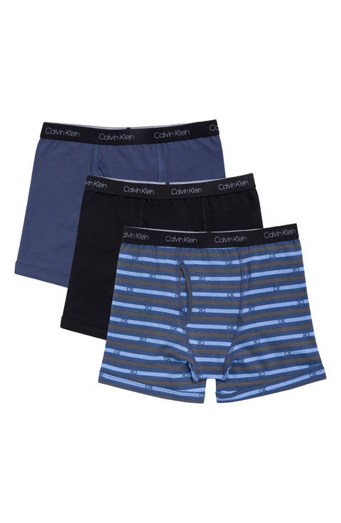 Kids' Pack of Three Boxer Briefs