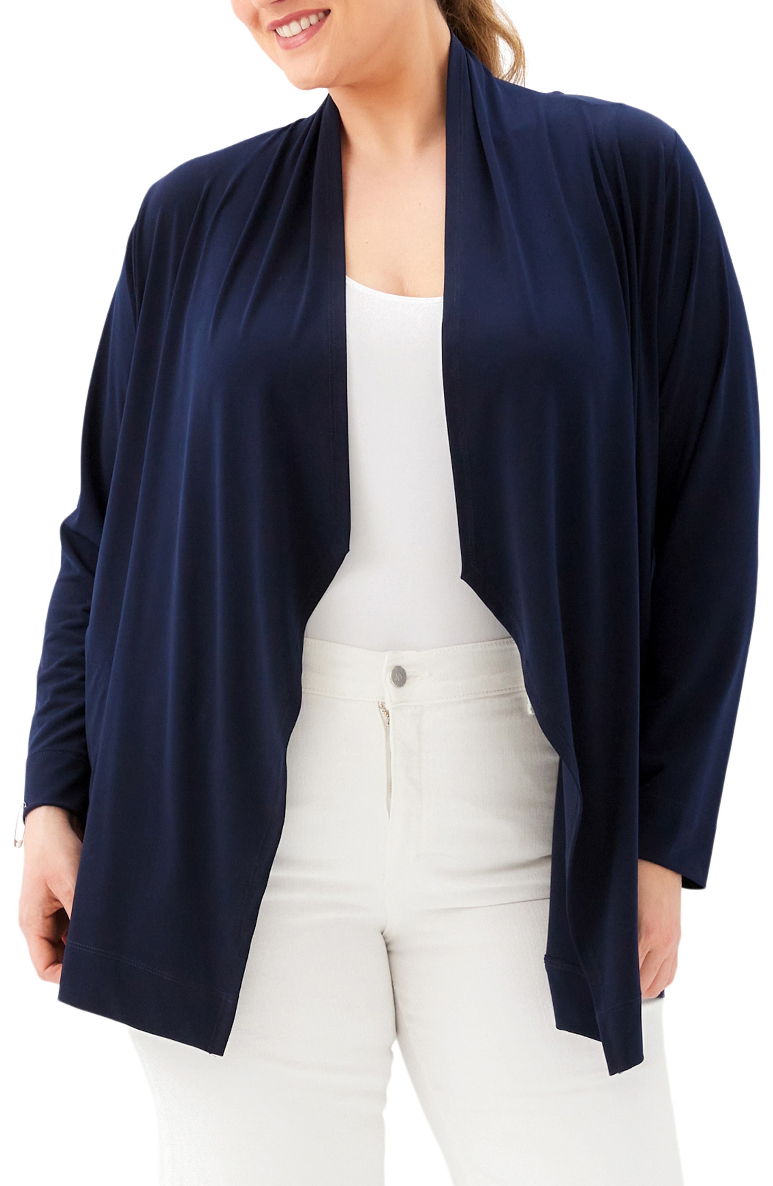 Open Front Travel Jersey Cardigan - image 3