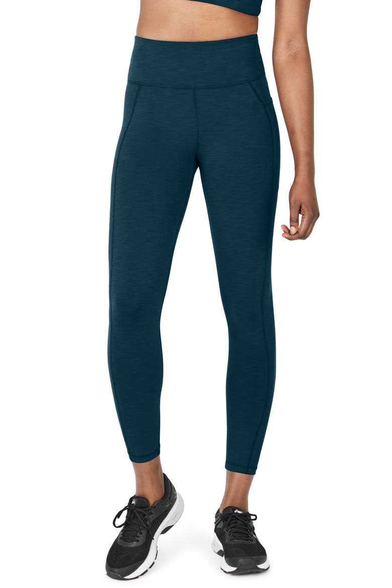 Super Sculpt High Waist Yoga Pocket Leggings, Main, color, BEETLE BLUE