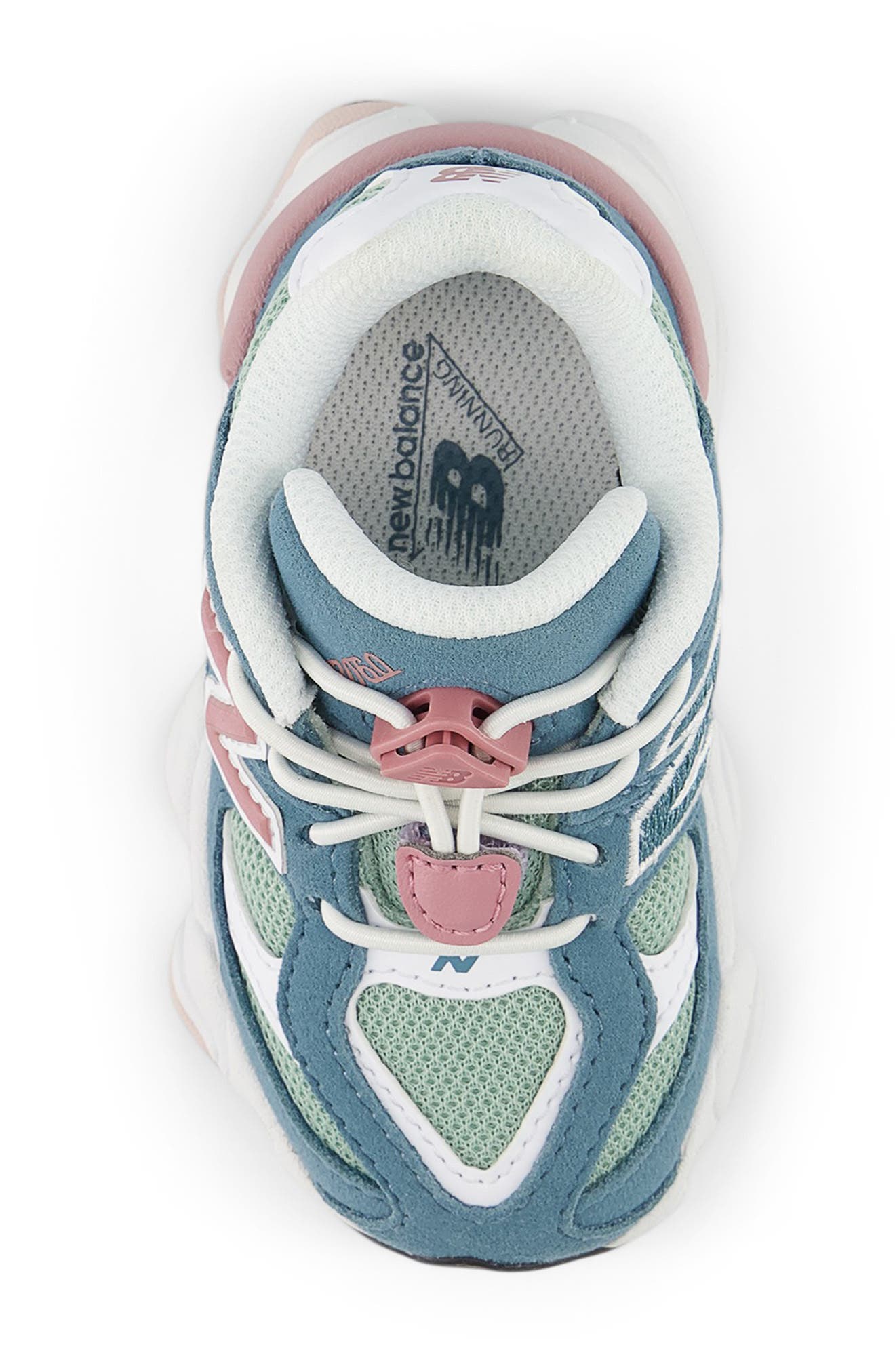 Kids' 9060 Sneaker, Alternate, color, SALTWATER/ ROSEWOOD