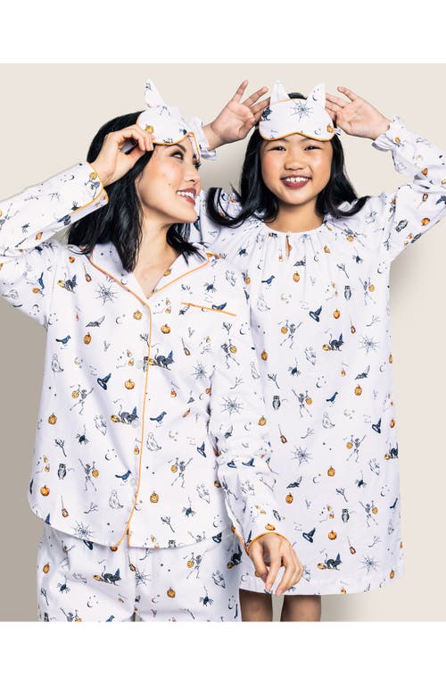 Petite Plume Trick Or Treat Cotton Pajamas In White