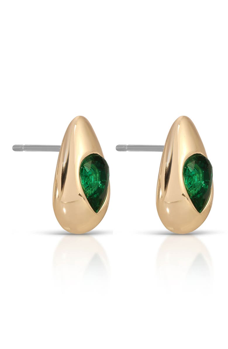 Ettika Glowing Teardrop Cubic Zirconia Stud Earrings, Alternate, color,