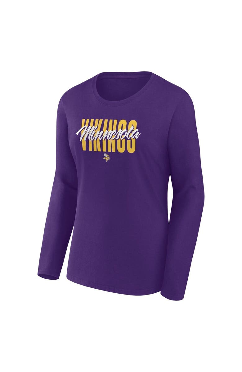 FANATICS Women's Fanatics Purple Minnesota Vikings Long Sleeve Scoop Neck T-Shirt, Alternate, color, Purple
