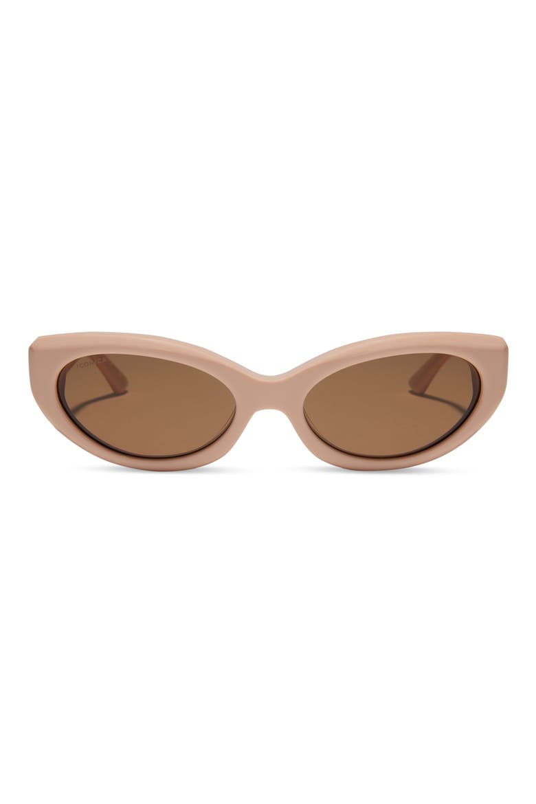 Petra 54mm Polarized Cat Eye Sunglasses, Main, color, BEIGE/ BROWN GRADIENT