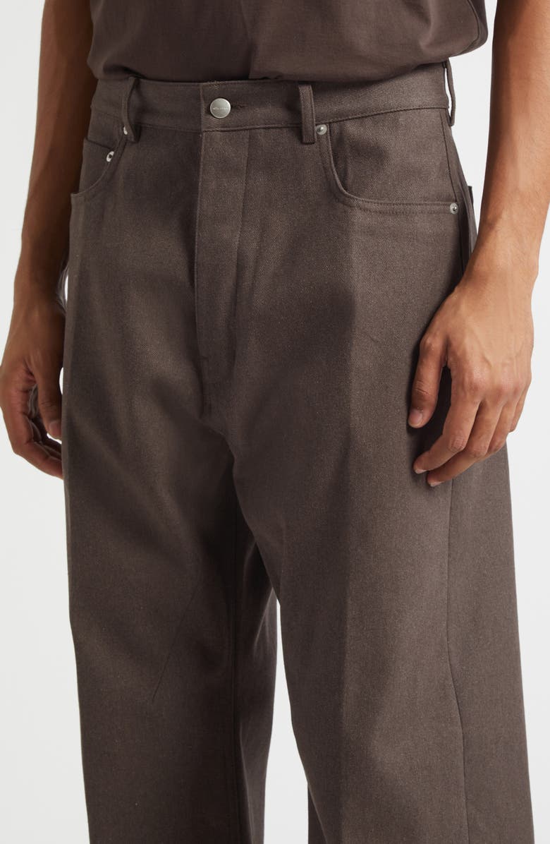 Rick Owens Geth Wide Leg Jeans, Alternate, color, Ash