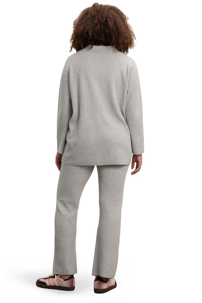 Georgina Foldover Maternity Knit Pants, Alternate, color, Heather Grey