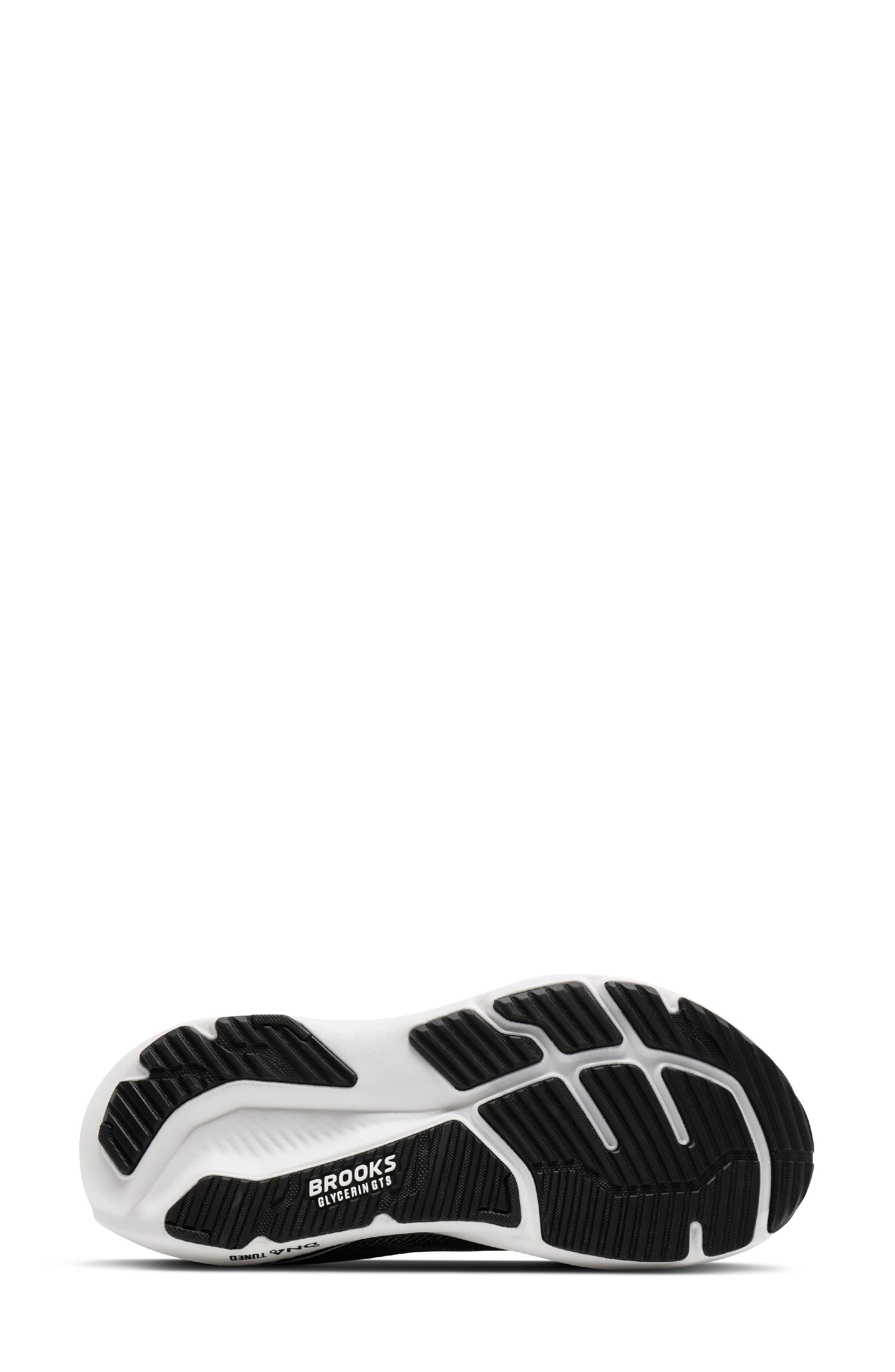 Brooks Glycerin GTS 23 Running Shoe, Alternate, color, Black/ Grey/ White
