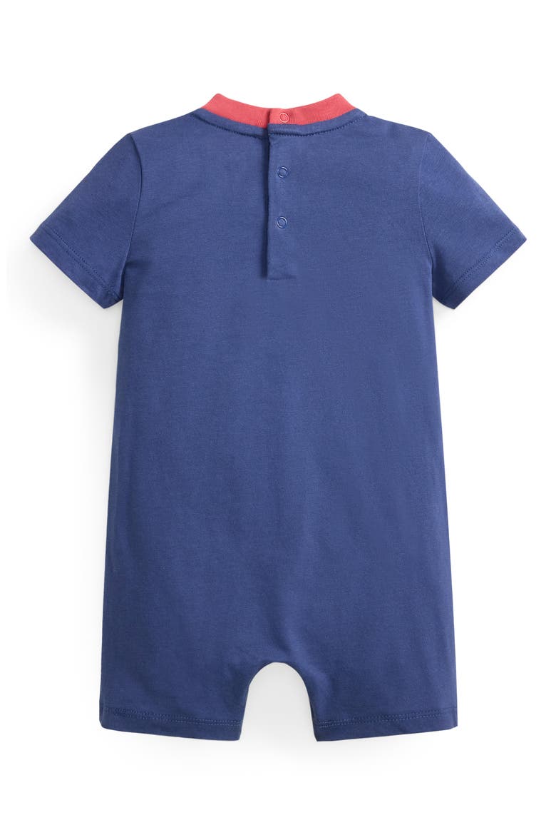 Cotton Jersey Romper, Alternate, color, LIGHT NAVY