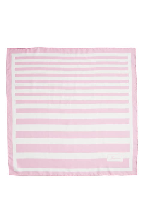 Le Foulard Stripe Silk Scarf