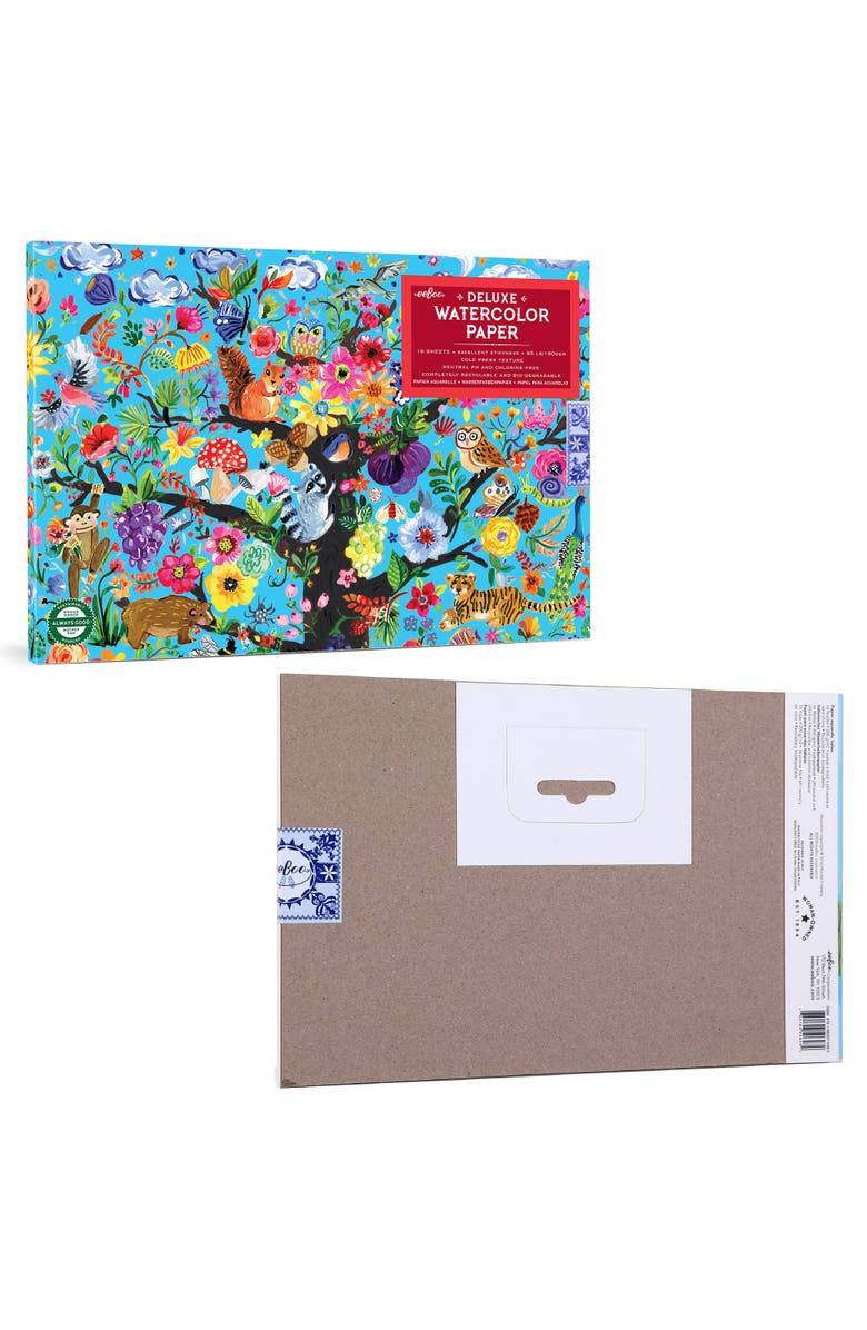 eeBoo Tree Of Life Watercolor Pad 16 Sheets, Alternate, color, 