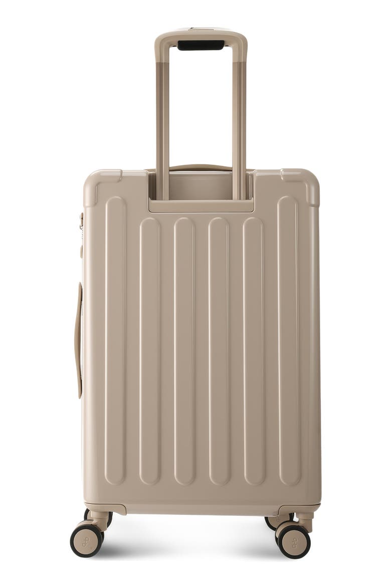 Nostos Glossy Medium Spinner Suitcase, Alternate, color, SAHARA