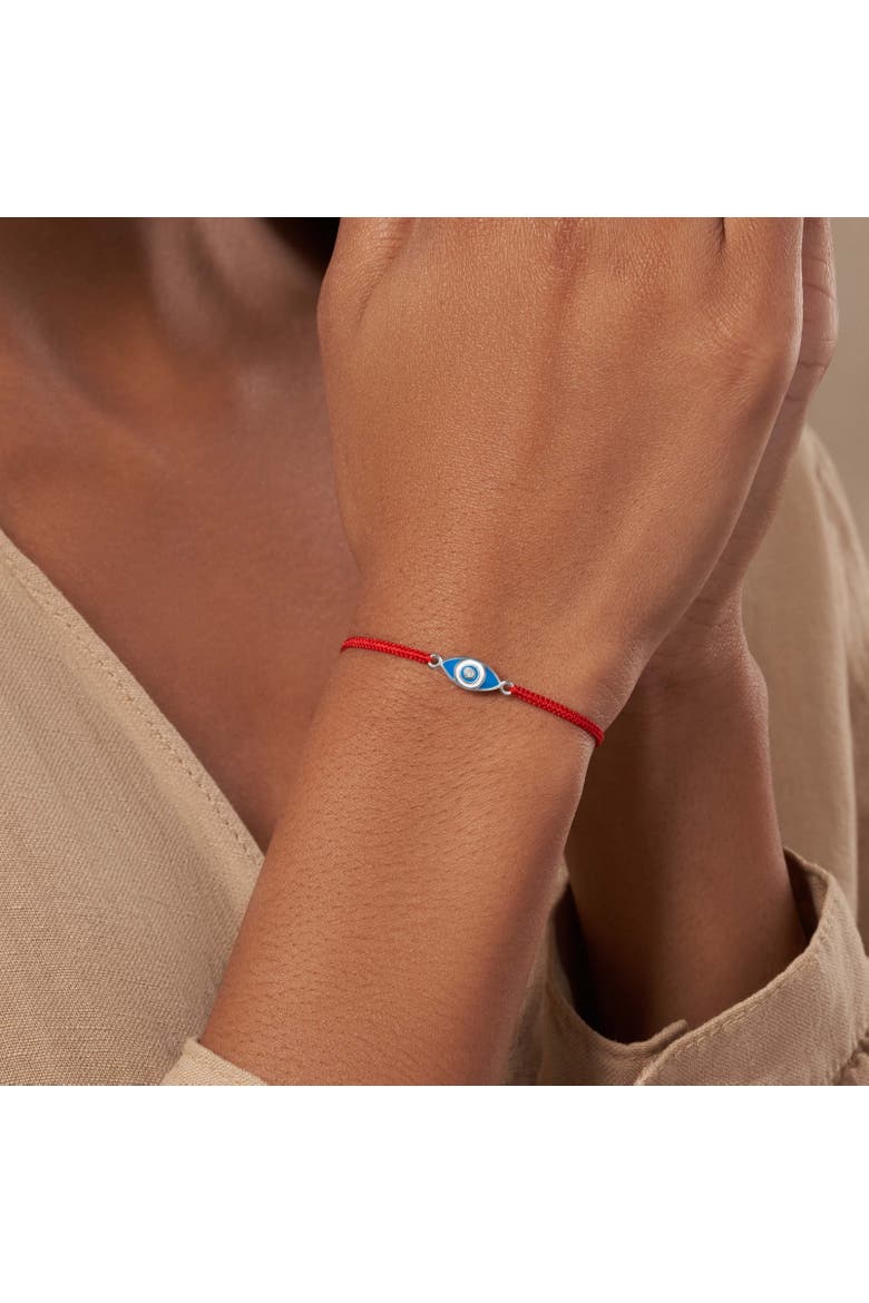 Prevent Harm - Red String Evil Eye Charm Bracelet, Alternate, color, Red/silver/blue