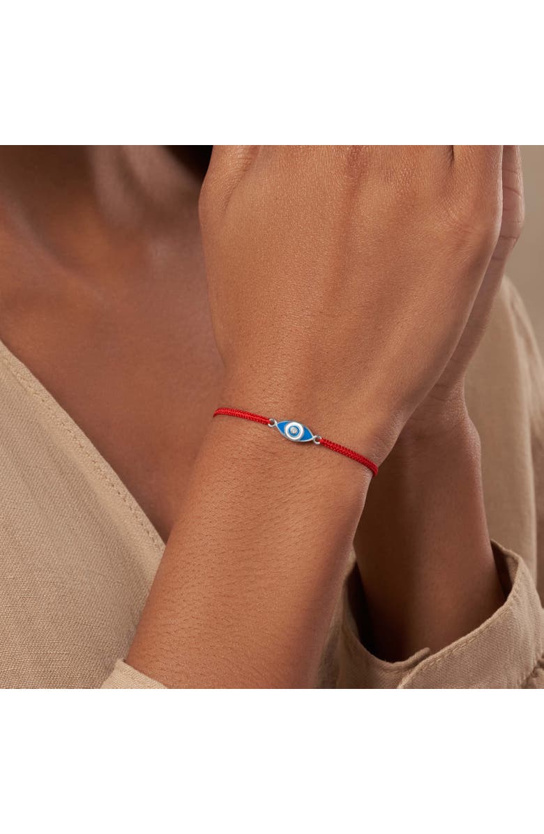 Karma and Luck Prevent Harm - Red String Evil Eye Charm Bracelet, Alternate, color, Red/Silver/Blue