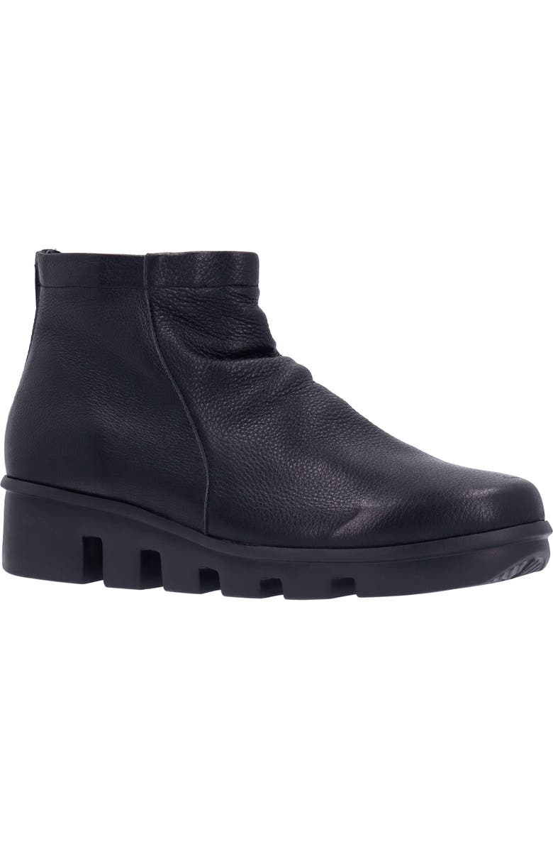 L'Amour des Pieds Hadirat Platform Wedge Bootie, Main, color, Black