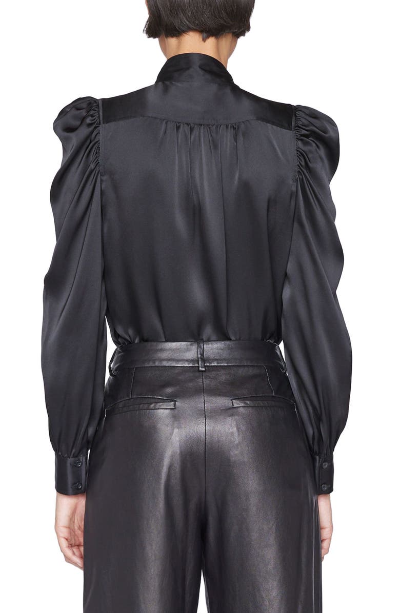 FRAME Gillian Silk Top, Alternate, color,