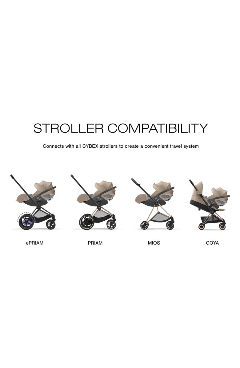 CYBEX Platinum Cloud T Comfort Extend SensorSafe<sup>™</sup> Car Seat & Base, Alternate, color, Cozy Beige