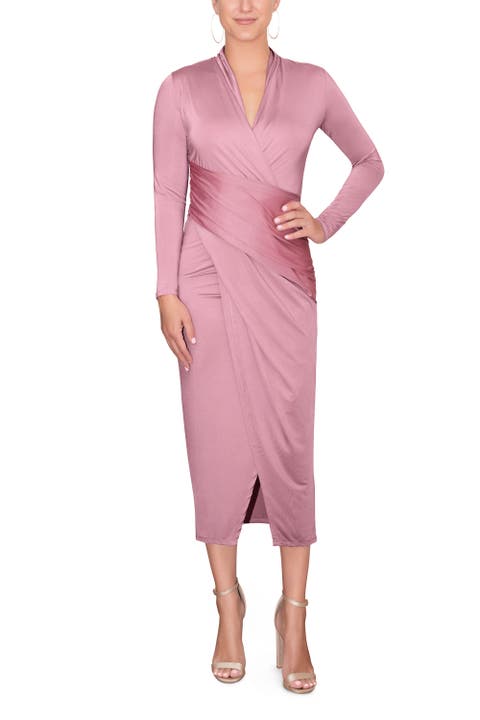 Bret Wrap Front Midi Dress