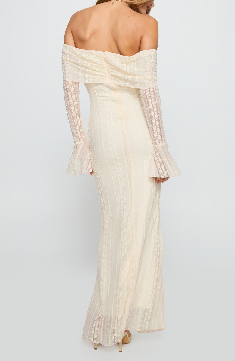 Princess Polly Perdita Long Sleeve Lace Maxi Dress, Alternate, color, Cream