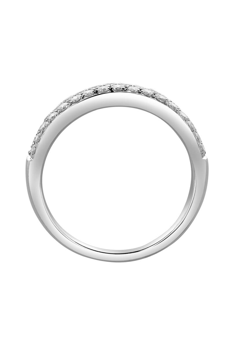Serafina 14K Gold Round Diamond Studded Eternity Band Ring - 0.48cts, Alternate, color, 14K White Gold