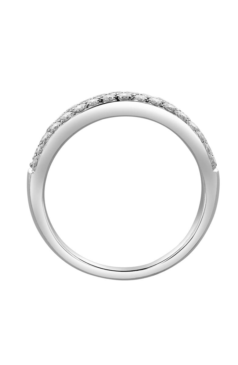 LuvMyJewelry Serafina 14K Gold Round Diamond Studded Eternity Band Ring - 0.48cts, Alternate, color, 14K White Gold