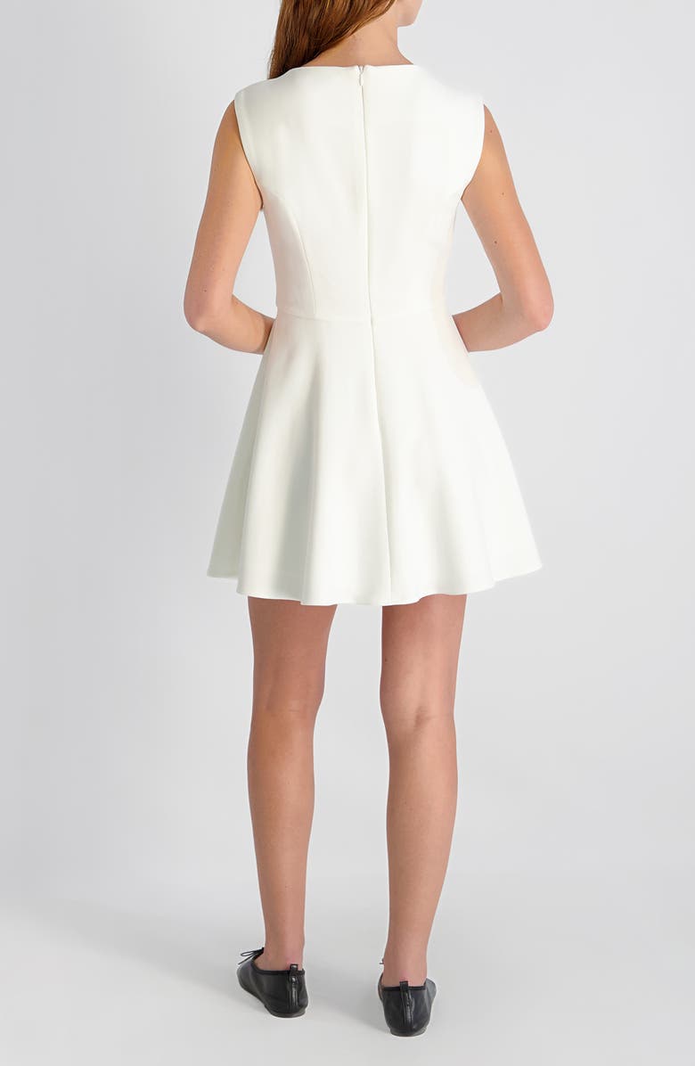 French Connection Whisper Fit & Flare Minidress, Alternate, color, Summer White