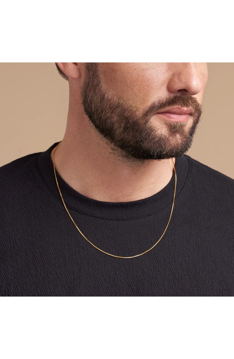 7879 Box Chain Necklace, Alternate, color, Gold 24K