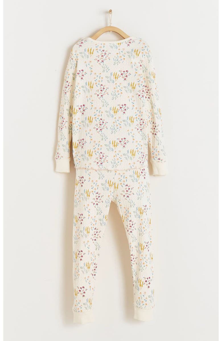 Babycottons Premium Cotton Chloe Ribbed Snug 2PC Pajamas For Toddler, Alternate, color, Multicolor