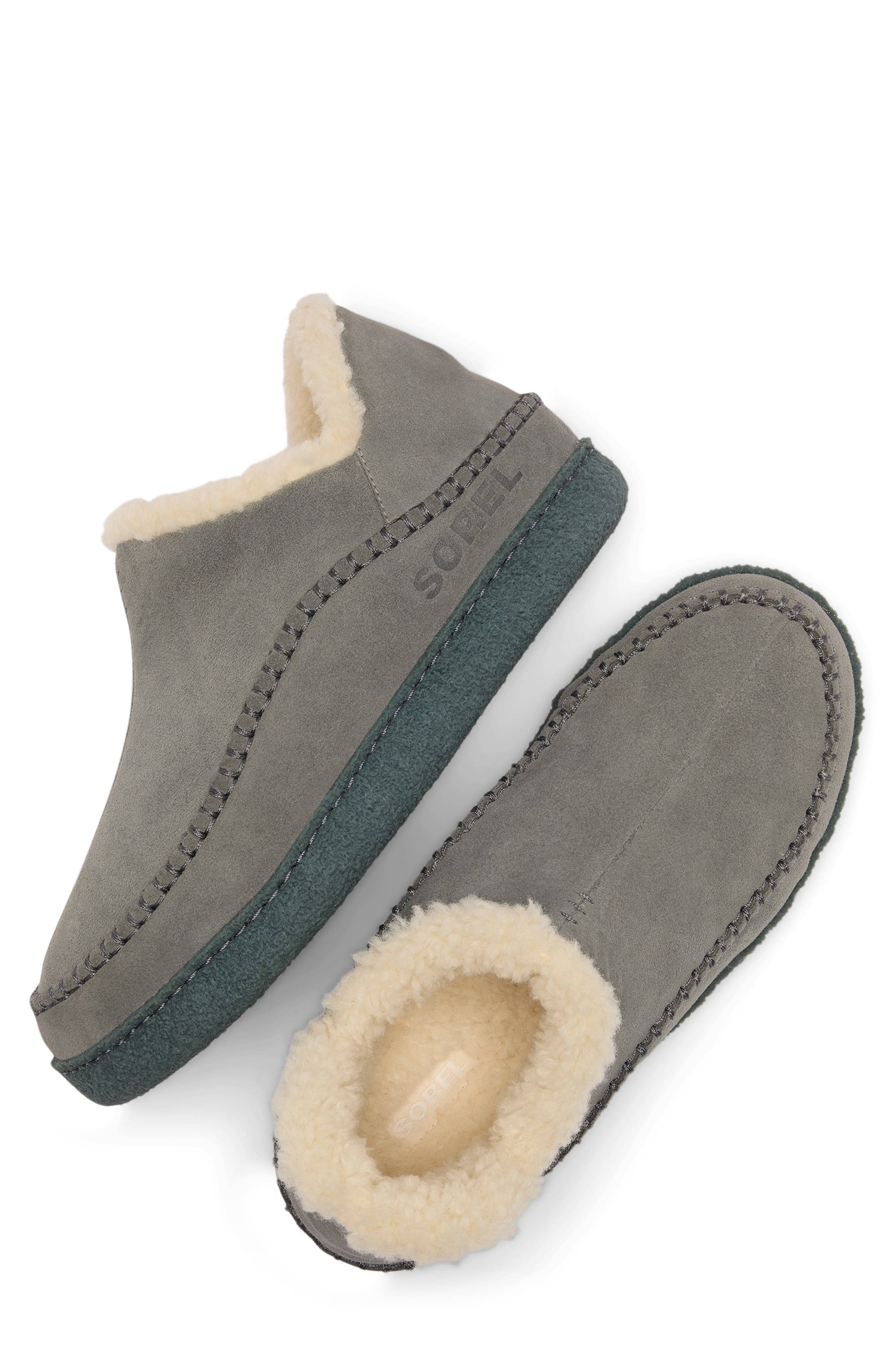 Manawan III Slipper, Alternate, color, QUARRY/ GRILL