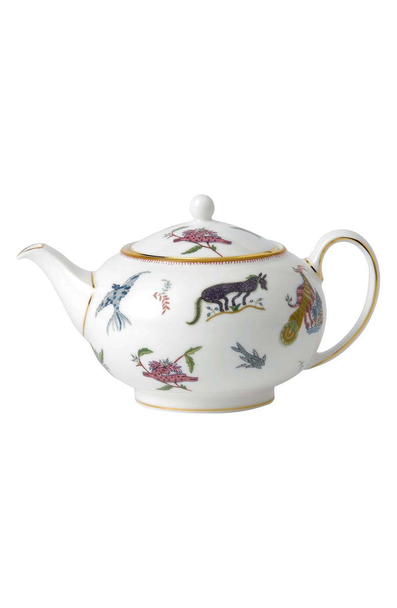 Wedgwood Mythical Creatures Bone China Teapot, Main, color, 