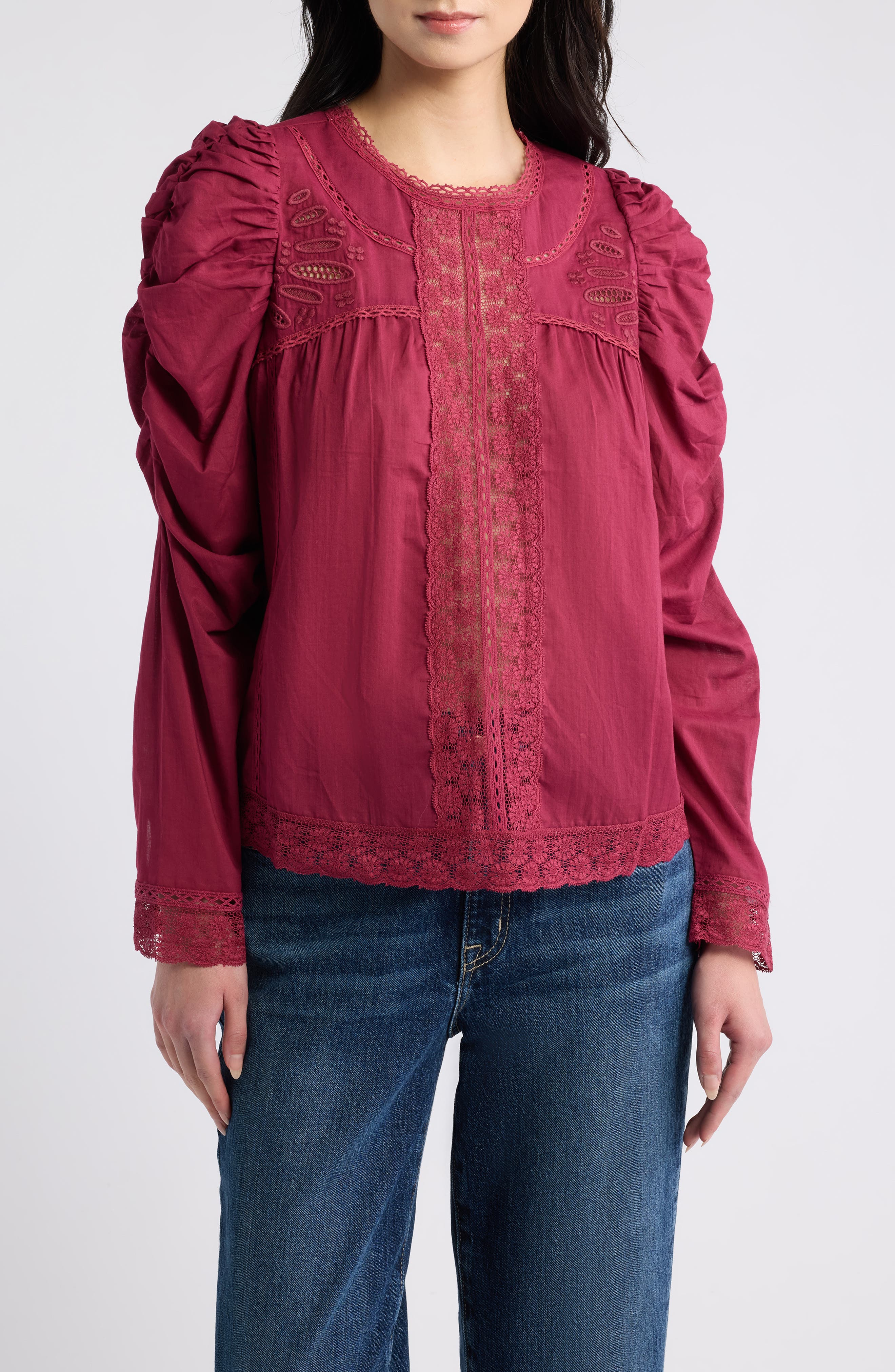 selected BURGUNDY
